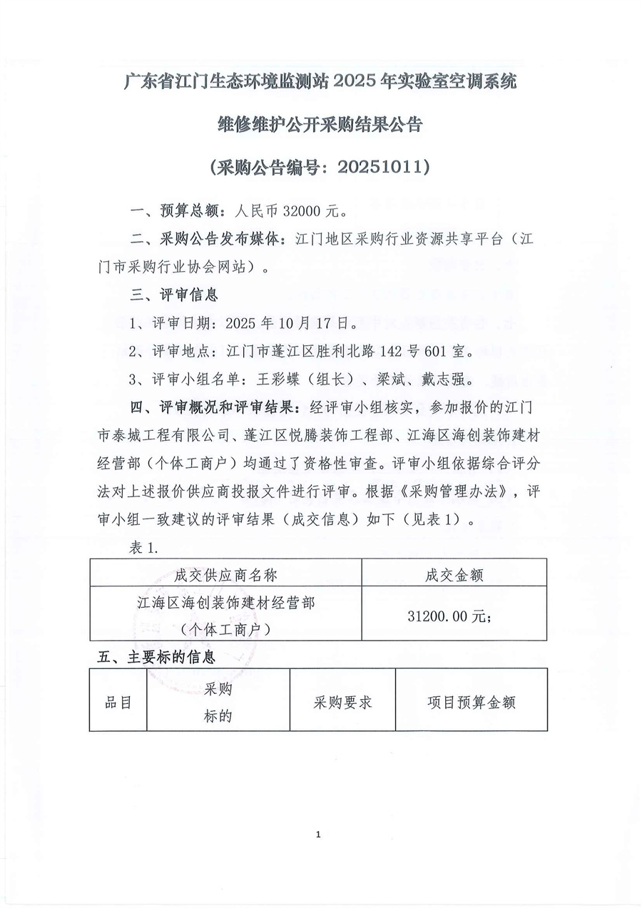 6-1广东省江门生态环境监测站2025年实验室空调系统维修维护公开采购（编号：20251011）结果公告_页面_1.jpg